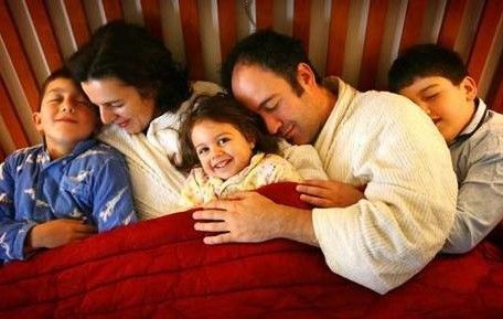 dormire con mamma e papà