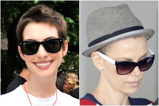 Tagli capelli cortissimi 2012 per Anne Hathaway e Charlize Theron