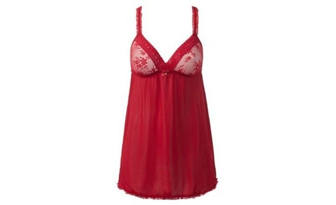 Intimissimi Natale 2012, baby doll in pizzo