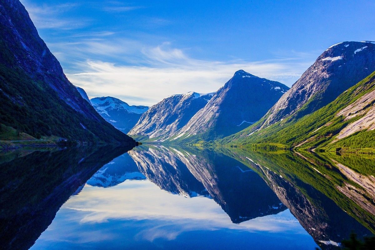 Scorcio dei fiordi norvegesi