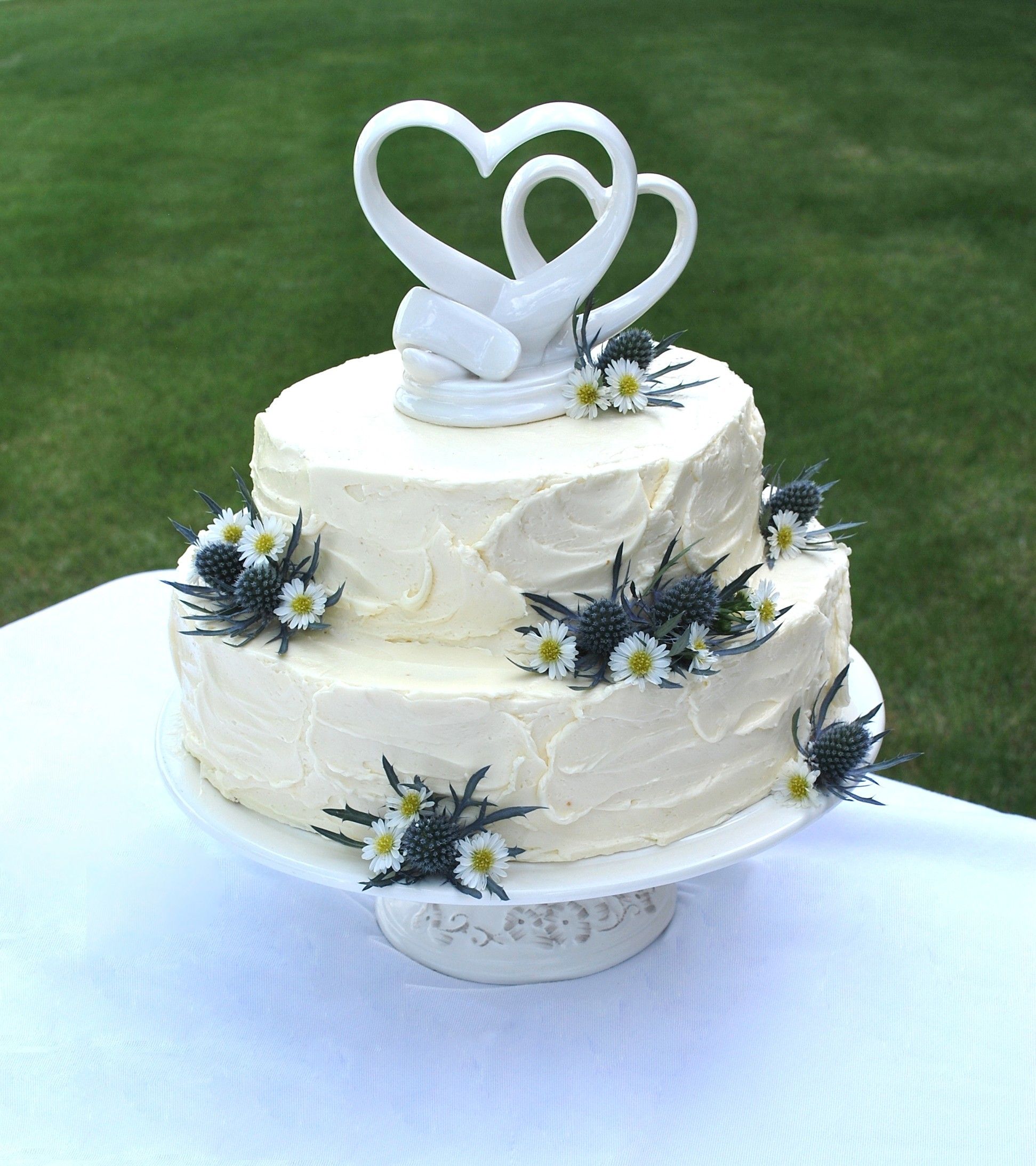 Buttercream cake con fiori