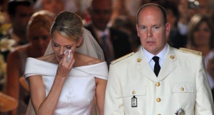 Charlène Wittstock piange al suo matrimonio
