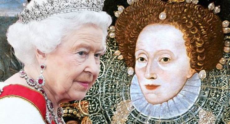 Elisabetta II e Elisabetta I