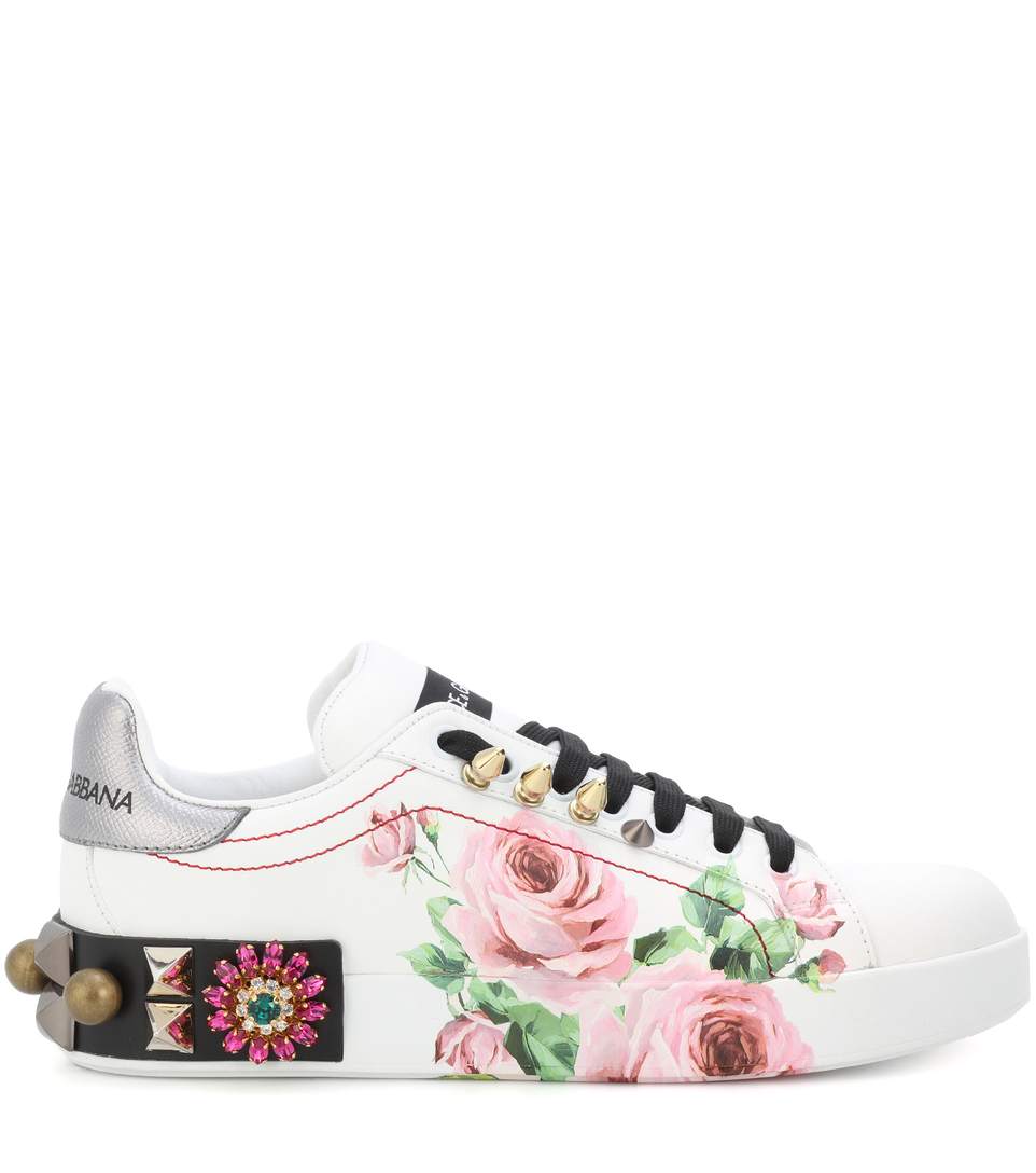 Sneakers a  fiori Dolce & Gabbana