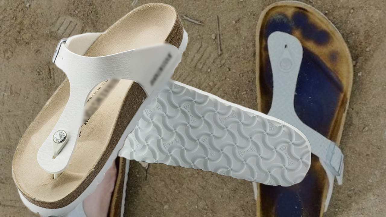 Pulizia dei sandali