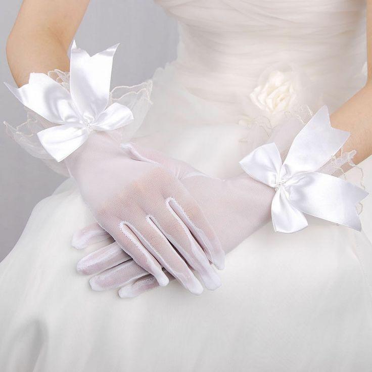 guanti da sposa in tulle