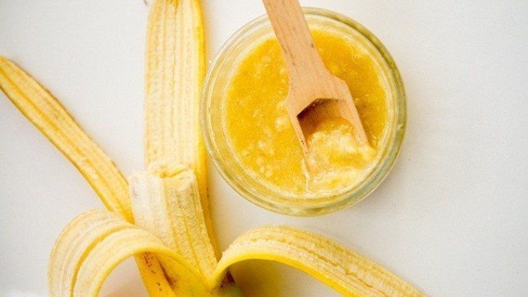 maschera per capelli banana e olio di oliva 